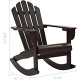 👉 Tuinschommelstoel hout bruin