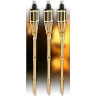 👉 Tuinfakkel bamboe 60cm set van 3 stuks