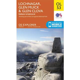 👉 Wandel kaart Ordnance Survey - Lochnagar / Glen Muick Clova Outdoor Wandelkaarten Ausgabe 2015 9780319242926