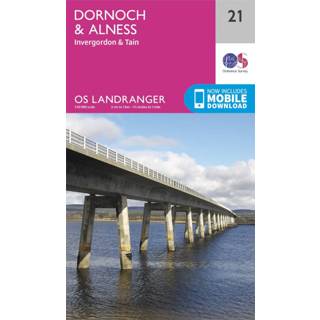 👉 Wandel kaart Ordnance Survey - Dornoch / Alness Wandelkaarten Ausgabe 2016 9780319261194