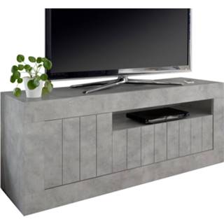 👉 Grijs spaanplaat Tv-meubel Urbino 138 cm breed in beton