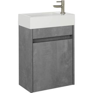 👉 Grijs active sana exclusief Saniselect fonteinmeubelset beton rechts 8714175950214