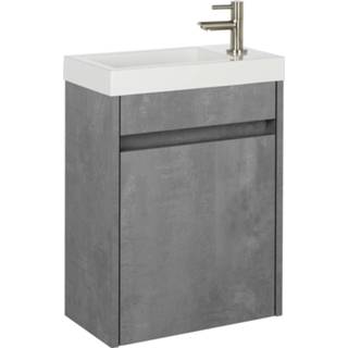 👉 Grijs active sana exclusief Saniselect fonteinmeubelset beton universeel 8714175950153