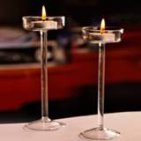 👉 Kandelaar Glazen luxe hoge romantisch diner decoratie grootte: 11 5 cm 4512785142852