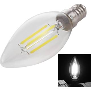 👉 Gloeilamp wit C35 E14 4W 4 LEDs 300 LM 6500K dimbaar retro LED filament energiebesparend licht AC 220V (wit licht) 6922236106018