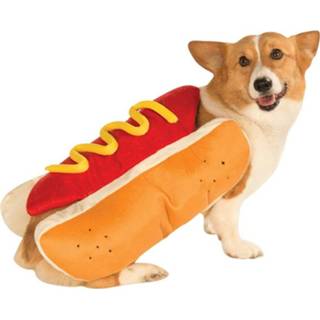 👉 Partykostuum s Hotdog stijl huisdier hond kat Halloween Party kostuum kleren maat: