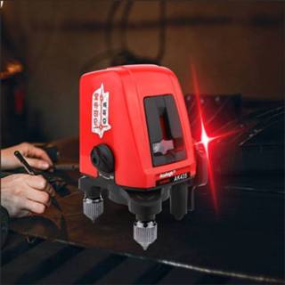 Mini laser AK435 niveau 3D zelf Leveling 2 lijn lasers horizontale verticale 360 statief niveaus