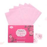 👉 Make-up remover fiber linnen papier rose Plant ademend blotting gezicht schoonmaken tool kleur: