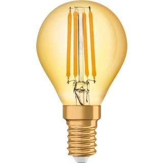 Goud Osram Vintage 1906 LED Classic E14 P 4W 825 Kooldraad | Vervanger voor 35W 4058075293496