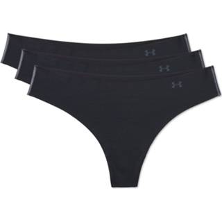 👉 Extra small vrouwen zwart Under Armour Women's PS Thong 3Pack - Ondergoed