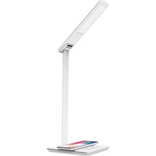 👉 Energielabel wit zilver LEDmaxx 10TL03 LED-bureaulamp Energielabel: LED 12.5 W Warm-wit, Neutraal wit, Daglicht-wit 4251351804649