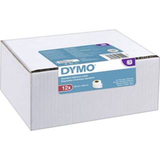 👉 Etiket wit papier DYMO Rol met etiketten 2093091 89 x 28 mm 1560 stuks Permanent Adresetiketten 3026980930912
