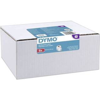 👉 Etiket wit papier DYMO Rol met etiketten 2093094 57 x 32 mm 6000 stuks Permanent Universele 3026980930943