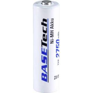 👉 Batterij Basetech Oplaadbare AA (penlite) NiMH 2750 mAh 1.2 V 8 stuks 4053199937127