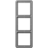👉 Grijs Afdekking Jung CD583GR 3-voudig Frame 4011377055605