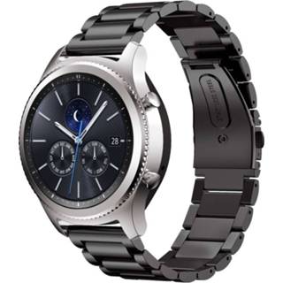👉 Armband zwart zakelijk m druksluiting metalen Just in Case voor Huawei Watch GT 8720007175502