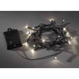 👉 Batterij wit Konstsmide 3724-100 Micro-lichtketting Buiten werkt op batterijen 40 LED Warm-wit 7318303724107