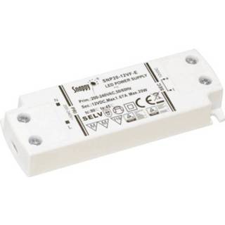 👉 LED-transformator 24 V/DC 20 W 0 - 0.83 A Constante spanning Dehner Elektronik SNP20-24VF-E 4251125200844