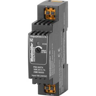 👉 Netvoeding WeidmÃ¼ller PRO INSTA 16W 24V 0.7A DIN-rail 24 V/DC 0.7 A 16 W 4050118590913