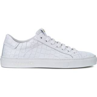 👉 Sneakers wit croco leather vrouwen Tuscany white sneaker