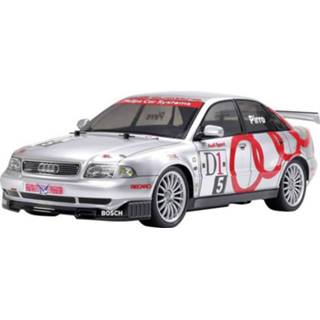 👉 Bouwpakket Tamiya TT-01E Audi A4 Quattro Brushed 1:10 RC auto Elektro Straatmodel 4WD 4950344474141