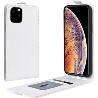 Flip hoesje wit IPhone 11 Pro Max Verticale met Creditcardvak - 5712579946041