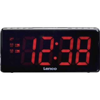 👉 Wekkerradio zwart Lenco CR-30BL FM 8711902039952