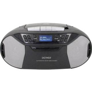 👉 Zwart Denver TDC-250 DAB+ CD-radio AUX, CD, Cassette, FM, USB 5706751043598