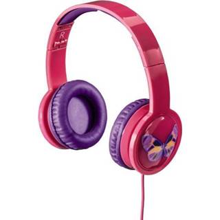 👉 Kinderkoptelefoon roze kinderen Hama BlinkÂ´n Kids Kinder Koptelefoon 4047443283252