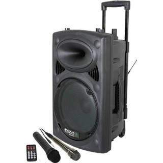 👉 Ibiza Sound PORT8VHF-BT Mobiele luidspreker 20 cm 8 inch werkt op een accu, werkt op het lichtnet 1 stuks