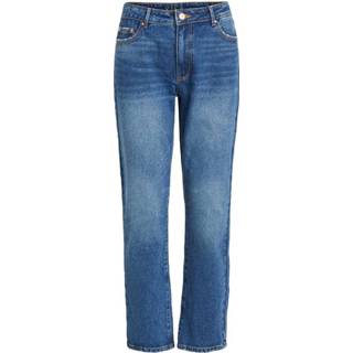 👉 Spijkerbroek vrouwen blauw Regular fit jeans Cropped