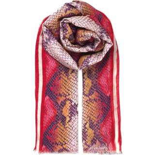 👉 Rood onesize vrouwen roze Becksondergaard Sigva scarf organic cotton red