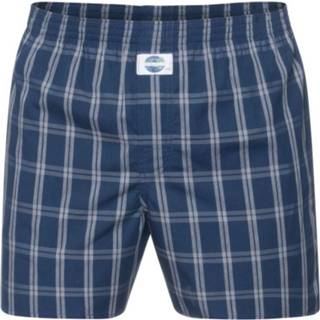 👉 Boxershort blauw wit XL male mannen Deal heren Check - donker lijn-XL 1569218970844