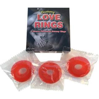 👉 Condoom Anoniem Gummy Love Rings Met Kersensmaak - 3 Stuks 5022782333782