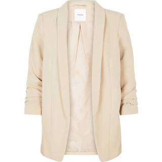 👉 Blazer l m XL vrouwen beige Lange 3/4-mouw