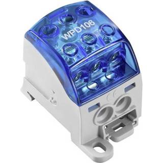 👉 Grijs blauw Faseverdelerblok Weidmüller WPD 106 1X70/2X25+3X16 BL 2518570000 Grijs, 1 stuks 4050118531824