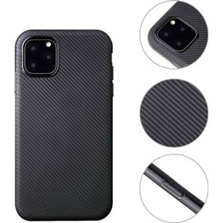 👉 Carbon TPU zwart Mobiq - Flexibel Hoesje iPhone 11 7106611032287