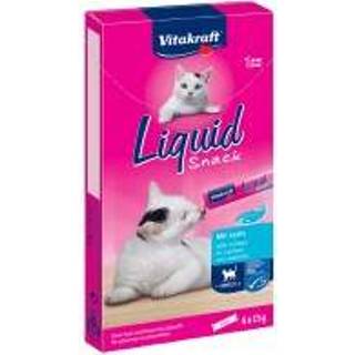 👉 Katten snack 24x15 g Cat Liquid-Snack met Zalm+Omega 3Vitakraft Kattensnack 7610376164232
