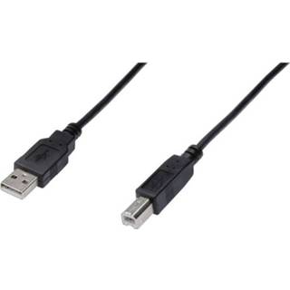 👉 Digitus USB 2.0 Aansluitkabel [1x USB-A 2.0 stekker - 1x USB-B 2.0 stekker] 1 m Zwart