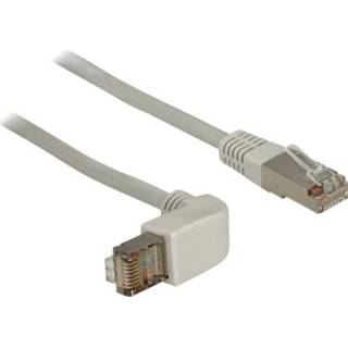 👉 Grijs Delock 83526 RJ45 Netwerk Aansluitkabel CAT 6 S/FTP 2 m 4043619835263