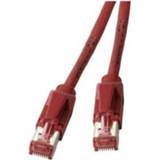 👉 Rood EFB Elektronik K8052.0,50 RJ45 Netwerk Aansluitkabel CAT 6A S/FTP 0.5 m Vergulde steekcontacten 4049759013035