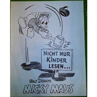 👉 Poster Origineel Donald Duck 1962 40x60 cm