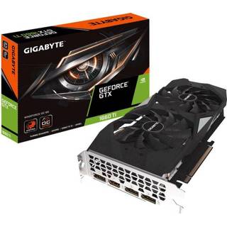 👉 Videokaart Gigabyte Nvidia GeForce GTX1660 Ti Windforce Overclocked 6 GB GDDR6-RAM PCIe x16 HDMI, DisplayPort 4719331304447