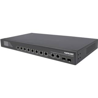 👉 Netwerk-switch Intellinet 8-Port Gigabit Ethernet Ultra PoE-Switch mit 4 Uplink-Ports und LCD-Anzeige 380W 19 netwerk switch RJ45 1 Gbit/s 766623561327