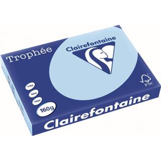 👉 Pastel blauw Clairefontaine Trophée A3, 160 g, 250 vel, 3329680111309