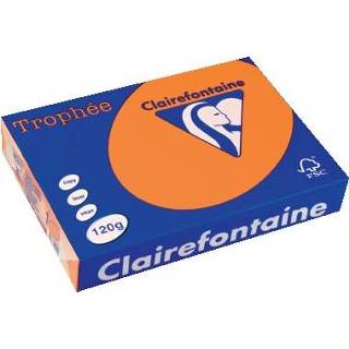 👉 Pastel oranje Clairefontaine Trophée A4, 120 g, 250 vel, 3329680120509