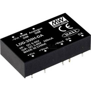 👉 LED-driver 3 - 45 V/DC 350 mA Constante stroomsterkte Mean Well LDD-350H-WDA