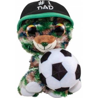 👉 Knuffel multicolor pluche junior Lumo Stars Father's Day Bear #1 15 cm 6416739557403