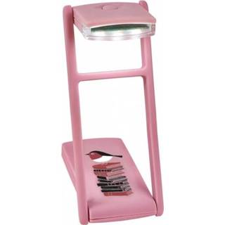 👉 Leeslamp roze kunststof junior Moses reis Libri_x roodborstje 10 cm 4033477831231