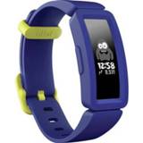 👉 Activiteitentracker blauw geel FitBit Ace 2 Donkerblauw, Neon-geel 811138033415
